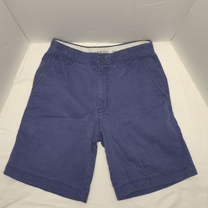 Izod Chino Flat Front Navy Short